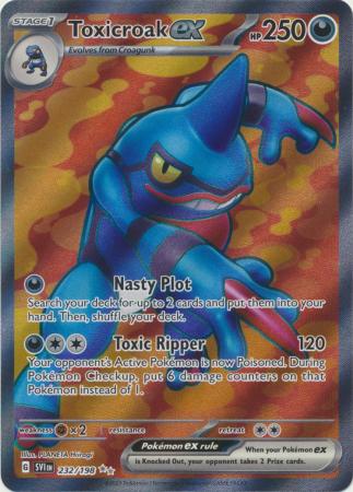 Toxicroak ex - 232/198 - Full Art Ultra Rare available at 401 Games Canada