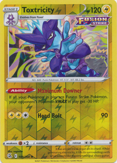 Toxtricity - 108/264 - Holo Rare - Reverse Holo available at 401 Games Canada