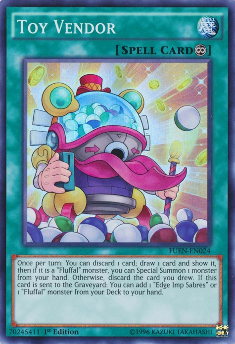 Toy Vendor - FUEN-EN024 - Super Rare - 1st Edition available at 401 Games Canada