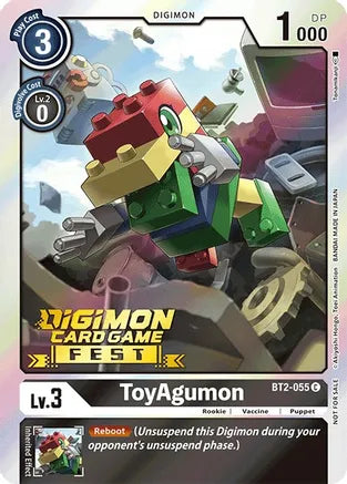 ToyAgumon - BT2-055 - (Digimon Card Game Fest 2022) available at 401 Games Canada