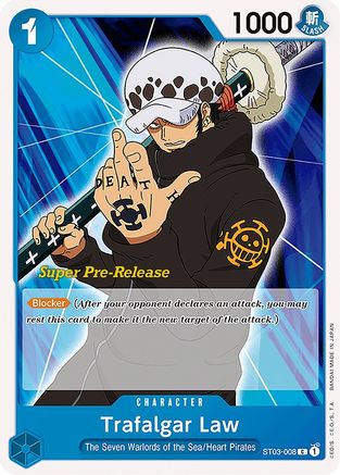 Trafalgar Law (Super Pre-Release) - ST03-008 - Common available at 401 Games Canada