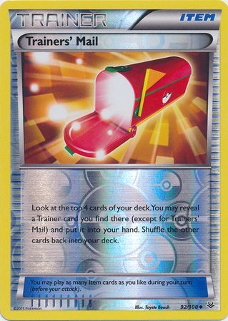 Trainers' Mail - 92/108 - Uncommon - Reverse Holo available at 401 Games Canada