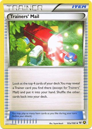 Trainers' Mail - 92a/108 - Alternate Art Non-Holo - Promo available at 401 Games Canada