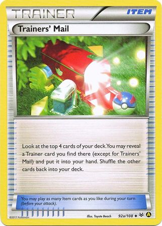 Trainers' Mail - 92a/108 - Alternate Art Non-Holo - Promo available at 401 Games Canada