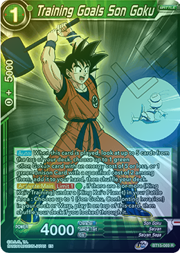 Training Goals Son Goku - BT15-069 - Rare (FOIL) available at 401 Games Canada