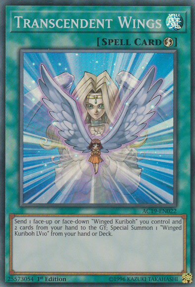 Transcendent Wings - AC19-EN022 - Super Rare - 1st Edition available at 401 Games Canada