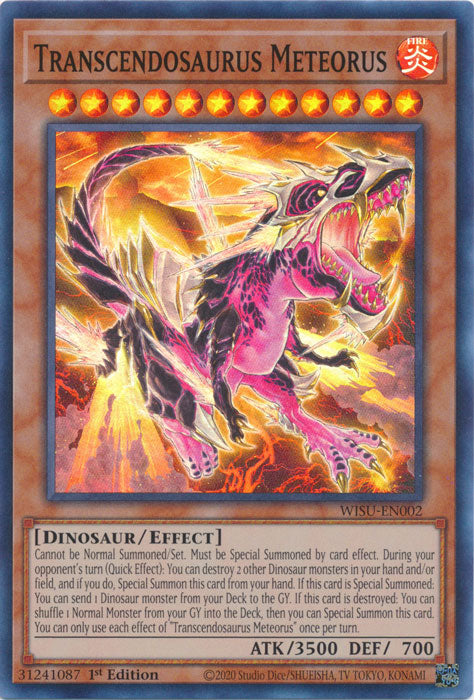 Transcendosaurus Meteorus - WISU-EN002 - Super Rare - 1st Edition available at 401 Games Canada