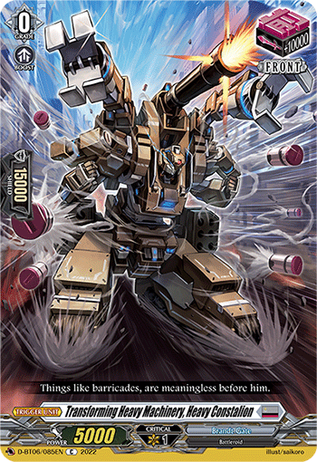 Transforming Heavy Machinery, Heavy Constalion - D-BT06/085 - Common available at 401 Games Canada