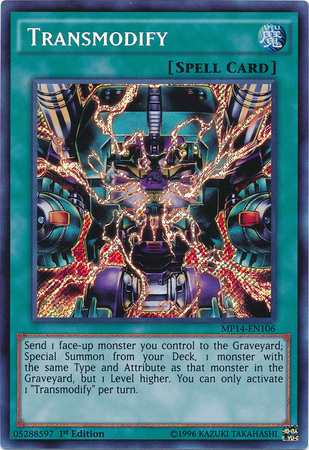 Transmodify - MP14-EN106 - Secret Rare - 1st Edition available at 401 Games Canada