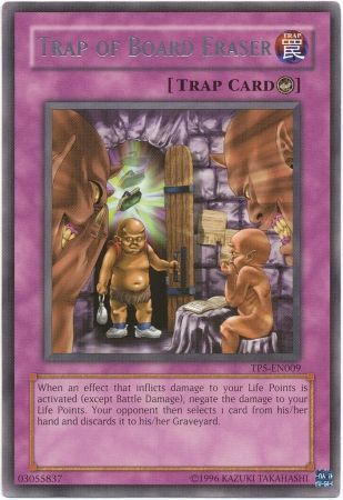 Trap of Board Eraser - TP5-EN009 - Rare available at 401 Games Canada