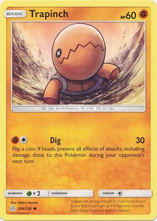 Trapinch - 108/236 - Common available at 401 Games Canada