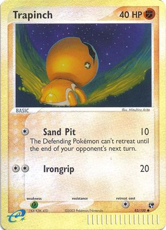 Trapinch - 82/100 - Common - Reverse Holo available at 401 Games Canada