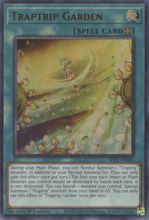 Traptrip Garden - SDBT-EN023 - Ultra Rare - 1st Edition available at 401 Games Canada