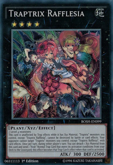 Traptrix Rafflesia - BOSH-EN099 - Secret Rare - 1st Edition available at 401 Games Canada