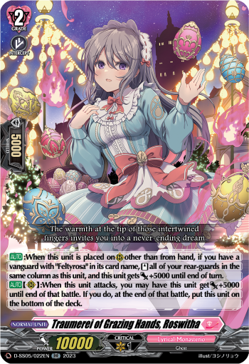 Traumerei of Grazing Hands, Roswitha - D-SS05/022 - Double Rare available at 401 Games Canada