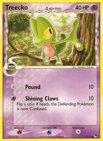 Treecko - 15/17 - Common available at 401 Games Canada