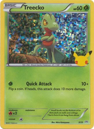 Treecko - 3/25 - 25th Anniversary Holo - Promo available at 401 Games Canada