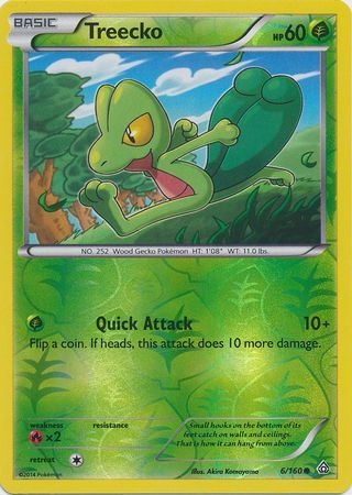 Treecko - 6/160 - Common - Reverse Holo available at 401 Games Canada
