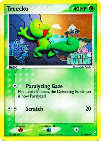 Treecko - 67/100 - Common - Reverse Holo available at 401 Games Canada