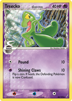 Treecko - 68/100 - Common available at 401 Games Canada