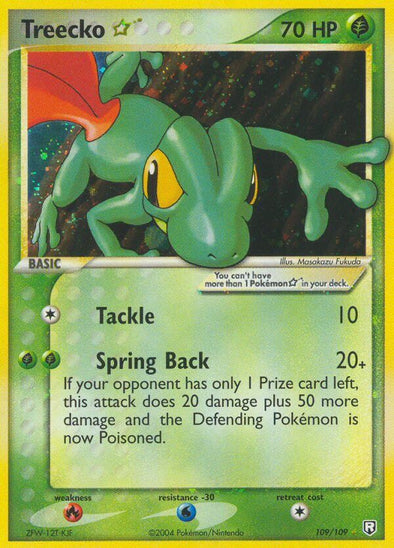 Treecko Gold Star - 109/109 - Ultra Rare available at 401 Games Canada