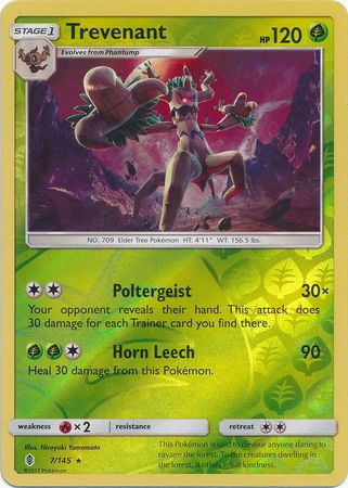 Trevenant - 7/145 - Rare - Reverse Holo available at 401 Games Canada