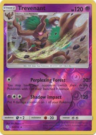 Trevenant - 94/236 - Rare - Reverse Holo available at 401 Games Canada