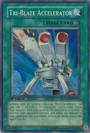 Tri-Blaze Accelerator - FOTB-EN041 - Super Rare - 1st Edition available at 401 Games Canada