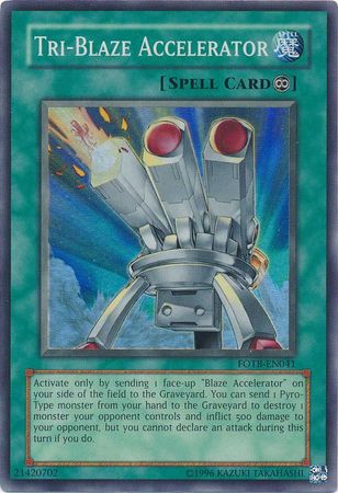 Tri-Blaze Accelerator - FOTB-EN041 - Super Rare - Unlimited available at 401 Games Canada