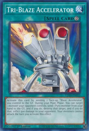 Tri-Blaze Accelerator - LD10-EN053 - Common - 1st Edition available at 401 Games Canada