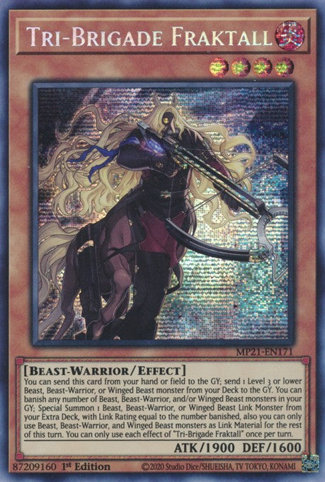 Tri-Brigade Fraktall - MP21-EN171 - Prismatic Secret Rare - 1st Edition available at 401 Games Canada