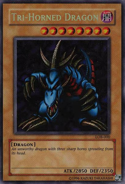 Tri-Horned Dragon - LOB-000 - Secret Rare - Unlimited available at 401 Games Canada