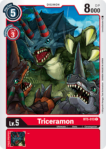 Triceramon - BT5-013 - Common available at 401 Games Canada