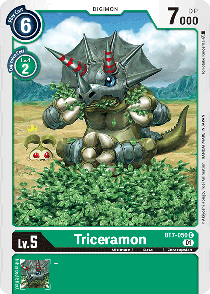 Triceramon - BT7-050 - Common available at 401 Games Canada