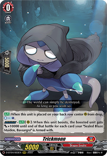Trickmoon - D-BT04/003 - Triple Rare available at 401 Games Canada