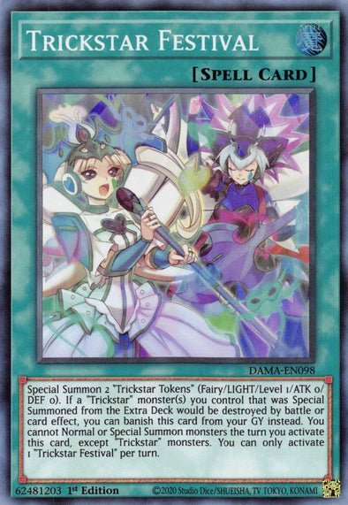 Trickstar Festival - DAMA-EN098 - Super Rare - 1st Edition available at 401 Games Canada