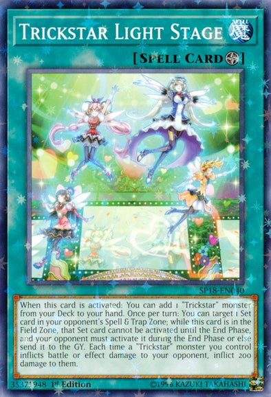 Trickstar Light Stage - SP18-EN040 - Starfoil Rare - 1st Edition available at 401 Games Canada