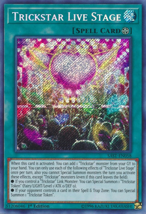 Trickstar Live Stage - SAST-EN058 - Secret Rare - 1st Edition available at 401 Games Canada