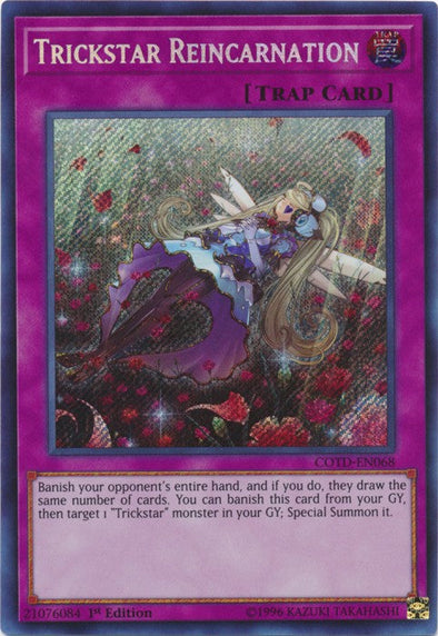 Trickstar Reincarnation - COTD-EN068 - Secret Rare - 1st Edition available at 401 Games Canada