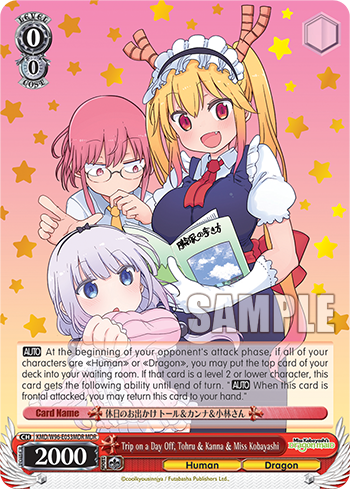 Trip on a Day Off, Tohru & Kanna & Miss Kobayashi - KMD/W96-E053MDR - Maid Dragon Rare available at 401 Games Canada