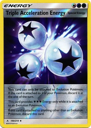 Triple Acceleration Energy - 190/214 - Uncommon - Reverse Holo available at 401 Games Canada