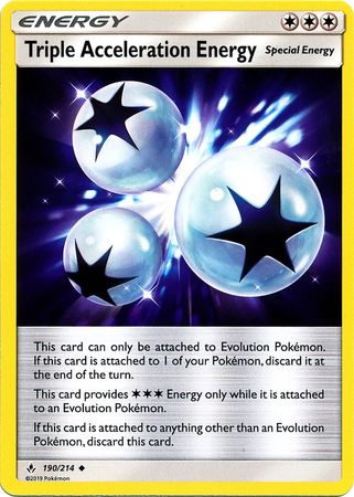 Triple Acceleration Energy - 190/214 - Uncommon available at 401 Games Canada