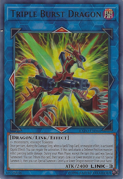 Triple Burst Dragon - EXFO-EN044 - Ultra Rare - Unlimited available at 401 Games Canada