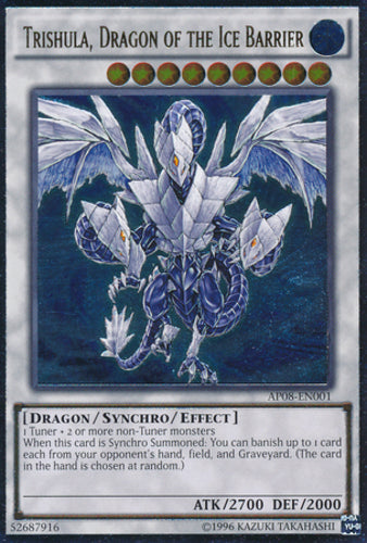 Trishula, Dragon of the Ice Barrier - AP08-EN001 - Ultimate Rare available at 401 Games Canada