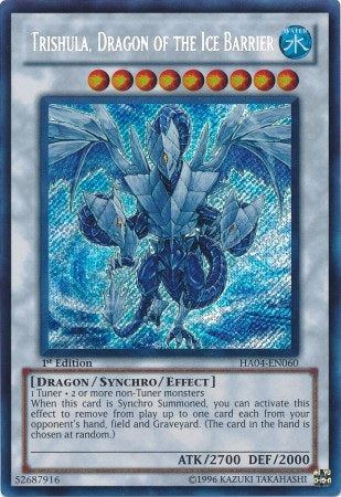 Trishula, Dragon of the Ice Barrier - HA04-EN060 - Secret Rare - 1st Edition available at 401 Games Canada