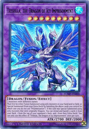 Trishula, the Dragon of Icy Imprisonment - JUMP-EN088 - Ultra Rare available at 401 Games Canada