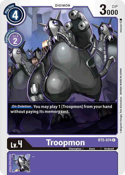 Troopmon - BT5-074 - Common available at 401 Games Canada