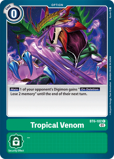 Tropical Venom - BT6-102 - Common available at 401 Games Canada