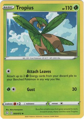 Tropius - 005/072 - Uncommon available at 401 Games Canada