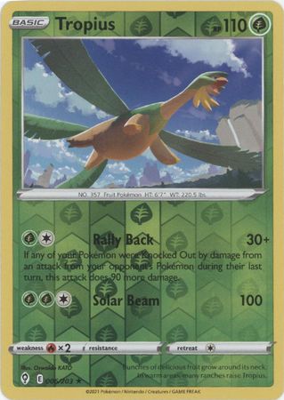 Tropius - 006/203 - Rare - Reverse Holo available at 401 Games Canada